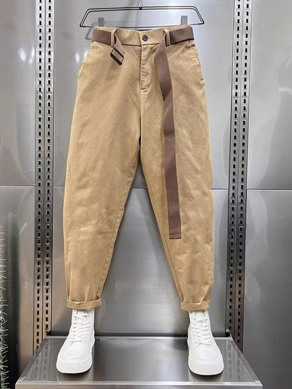 Pantalons homme confortables coupe ample avec ceinture