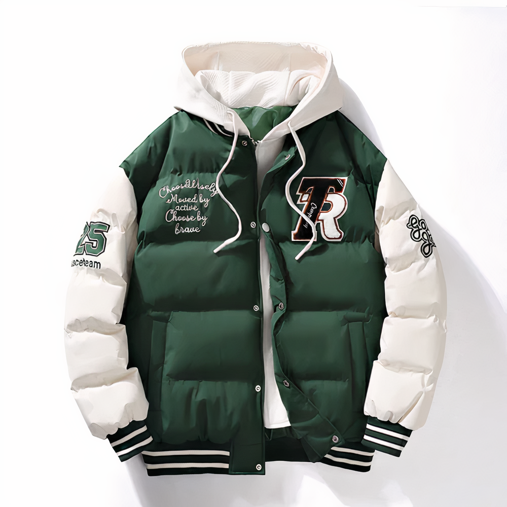 Veste d'hiver homme chaude à capuche
