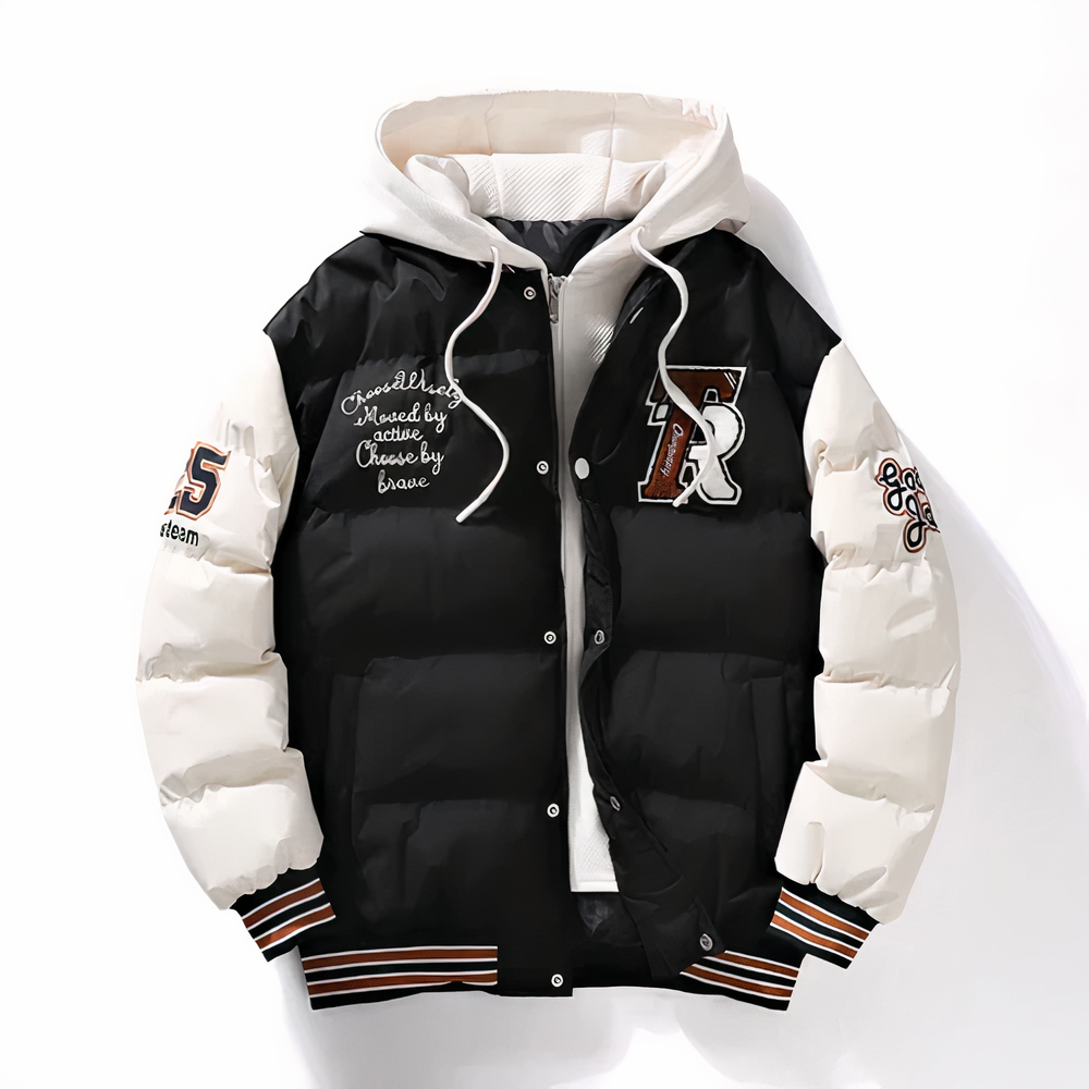 Veste d'hiver homme chaude à capuche