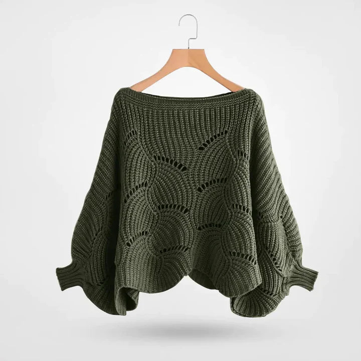 Pull élégant chauve-souris manches femme