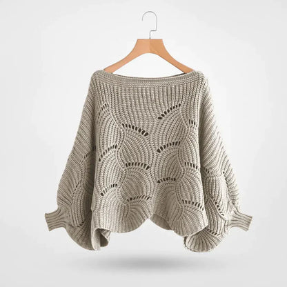 Pull élégant chauve-souris manches femme