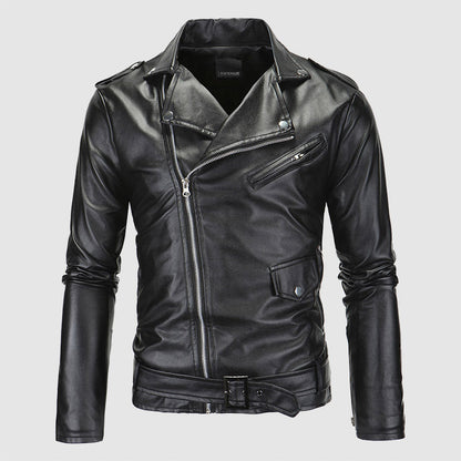 Blouson en cuir élégant Urban Chic