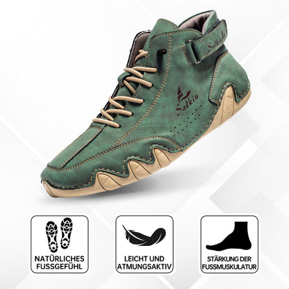 Chaussures orthopédiques pieds nus imperméables antidérapantes en cuir