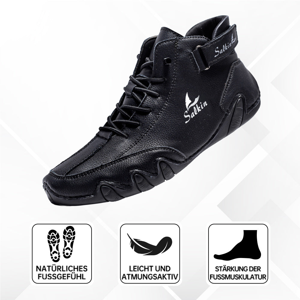 Chaussures orthopédiques pieds nus imperméables antidérapantes en cuir