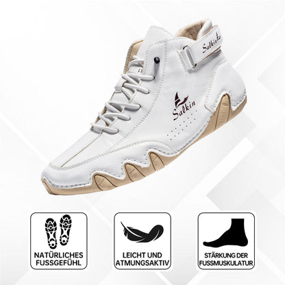 Chaussures orthopédiques pieds nus imperméables antidérapantes en cuir