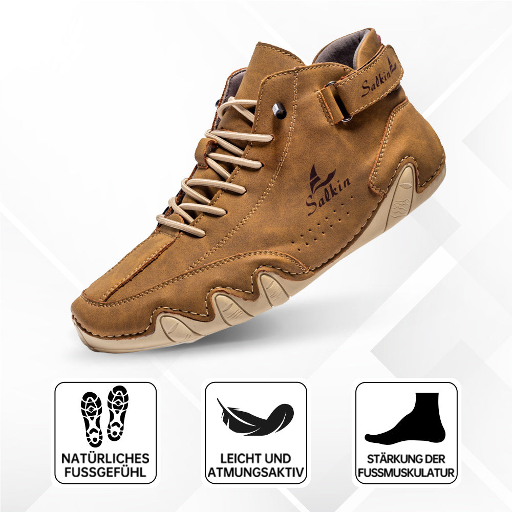 Chaussures orthopédiques pieds nus imperméables antidérapantes en cuir