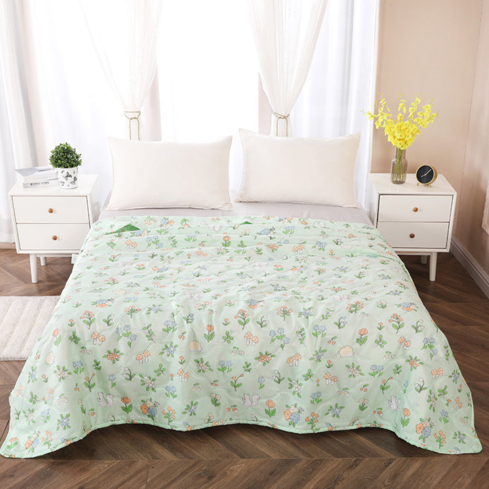 Couverture d'été légère en coton - Fraîche et confortable