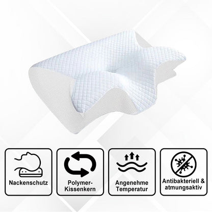 Oreiller de sommeil ergonomique pour le soulagement des douleurs dorsales