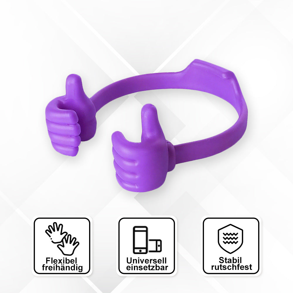 Support de téléphone portable pratique avec pouce levé