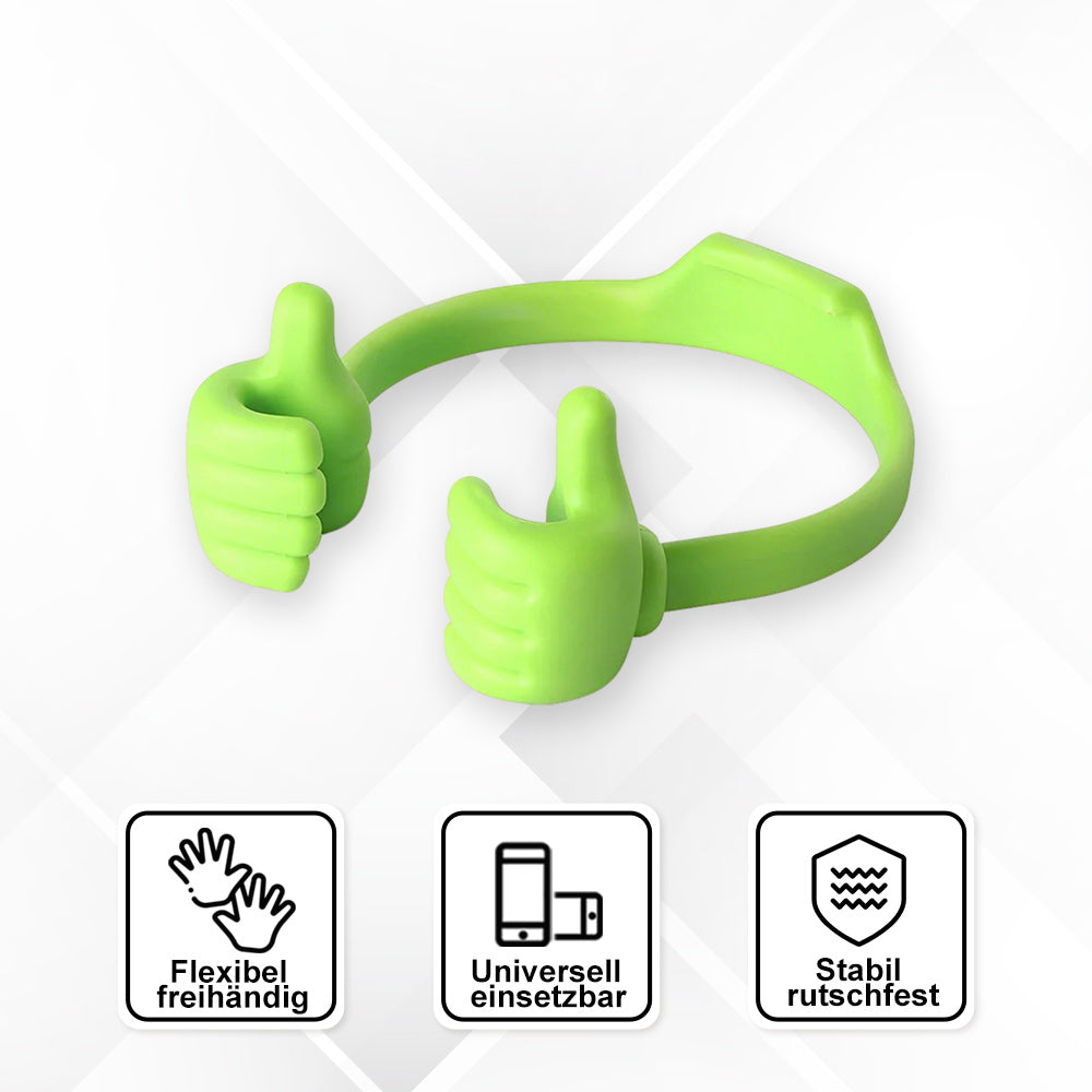 Support de téléphone portable pratique avec pouce levé