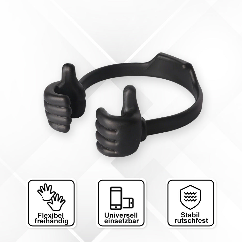 Support de téléphone portable pratique avec pouce levé