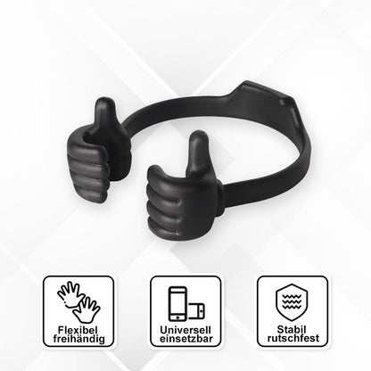 Support de téléphone portable pratique avec pouce levé