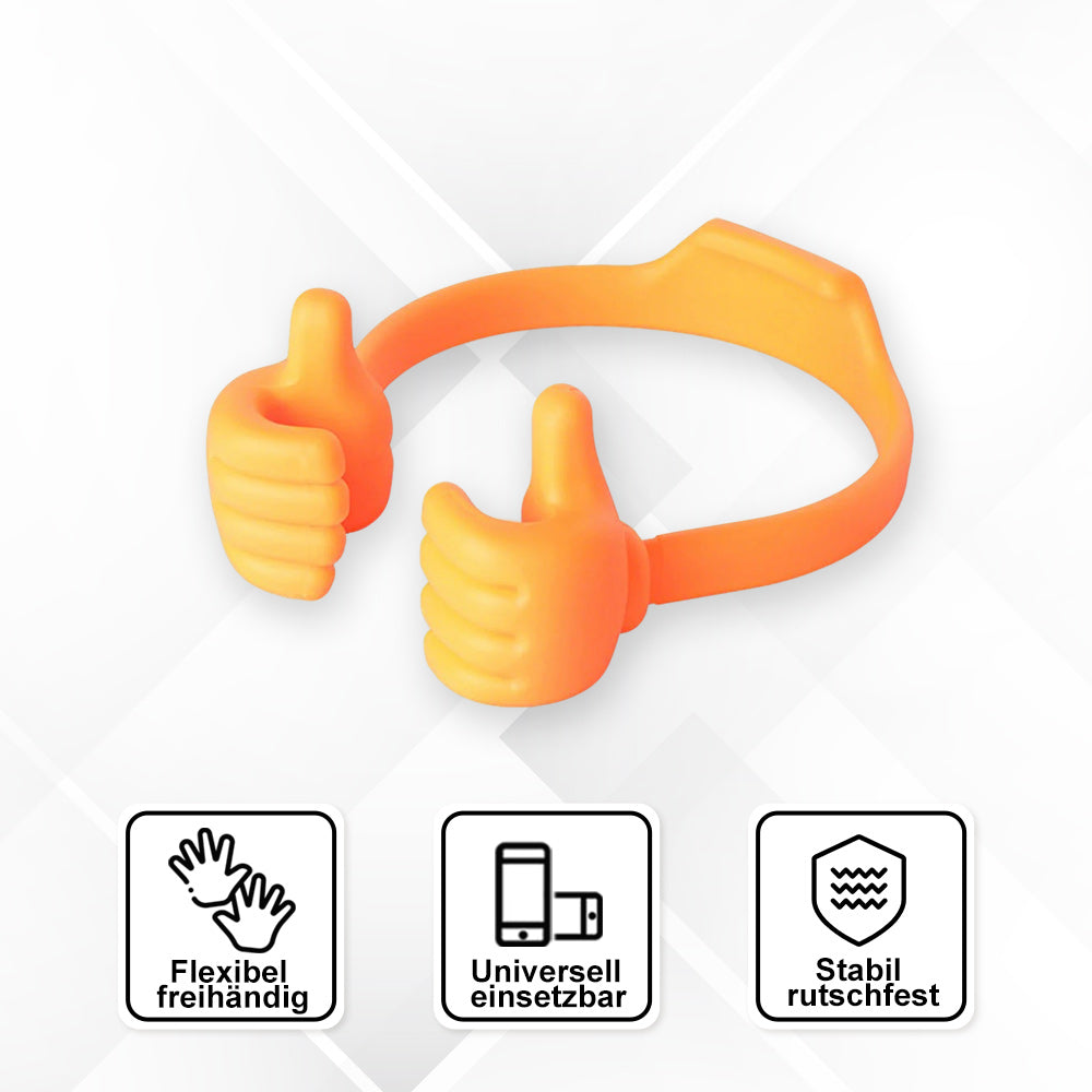 Support de téléphone portable pratique avec pouce levé