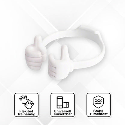 Support de téléphone portable pratique avec pouce levé