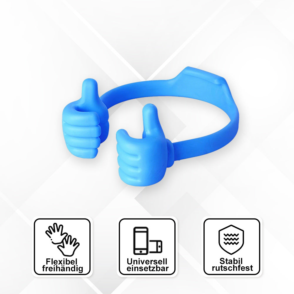 Support de téléphone portable pratique avec pouce levé