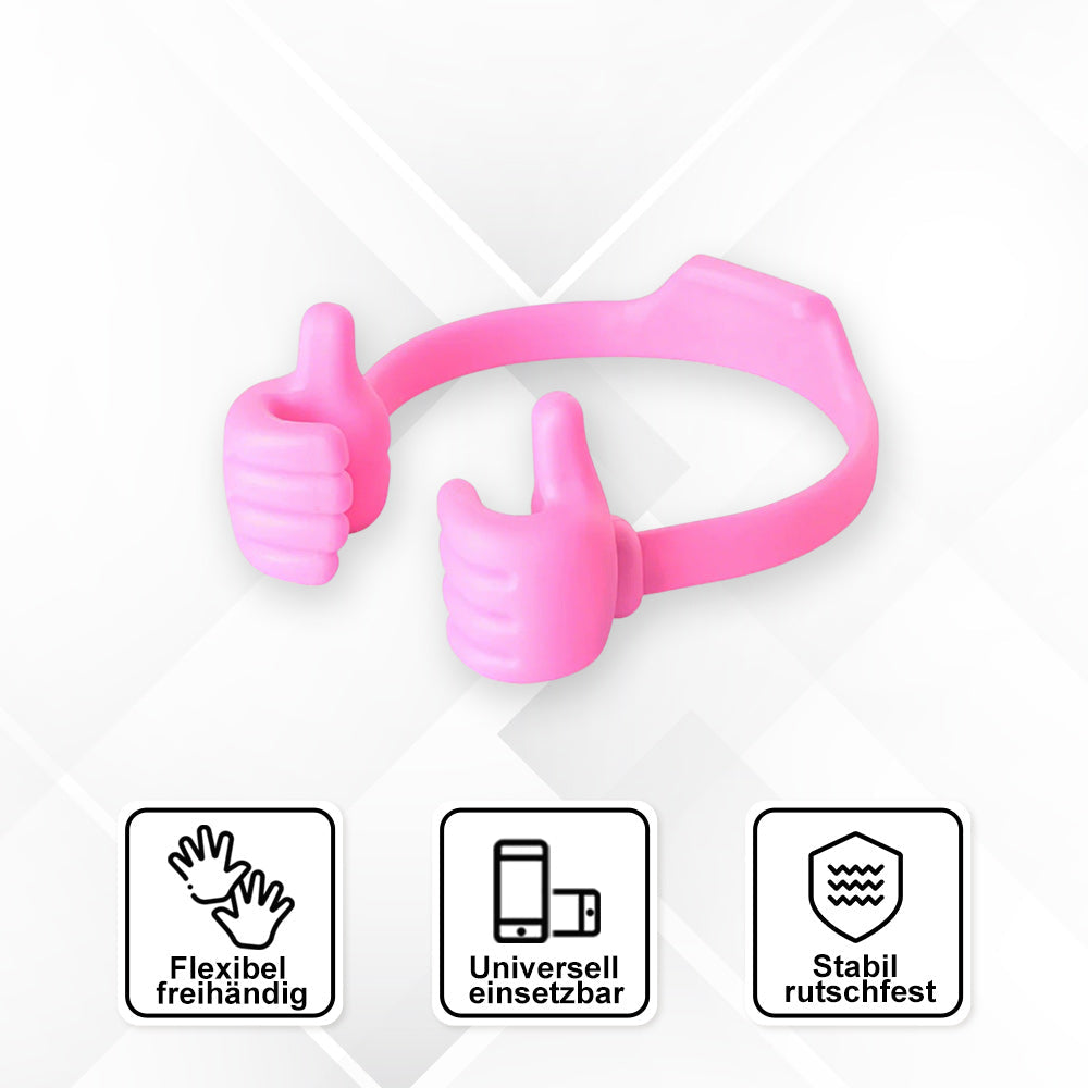 Support de téléphone portable pratique avec pouce levé