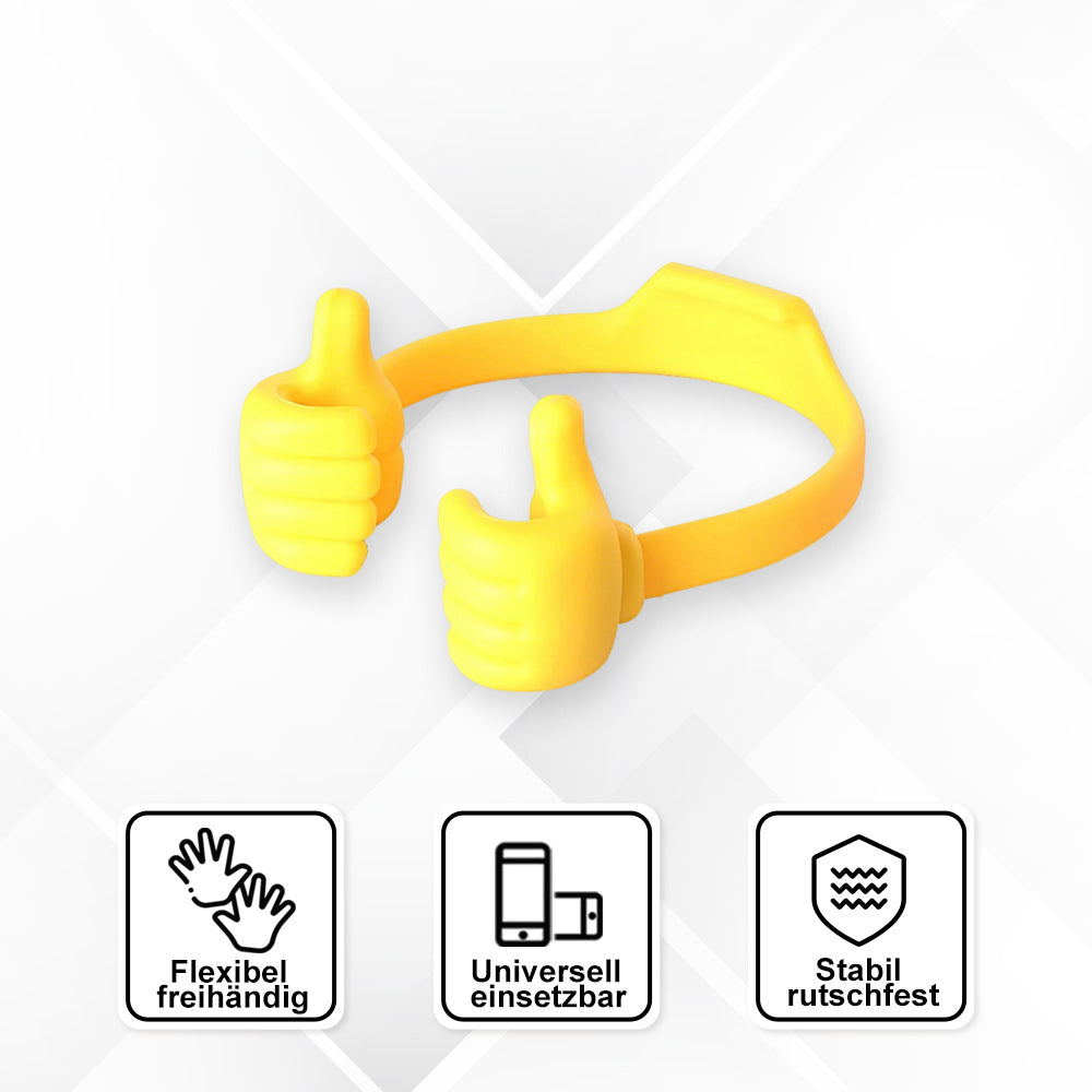 Support de téléphone portable pratique avec pouce levé