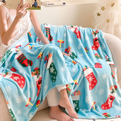 Couverture en flanelle de Noël, Doux cadeau pour l'hiver