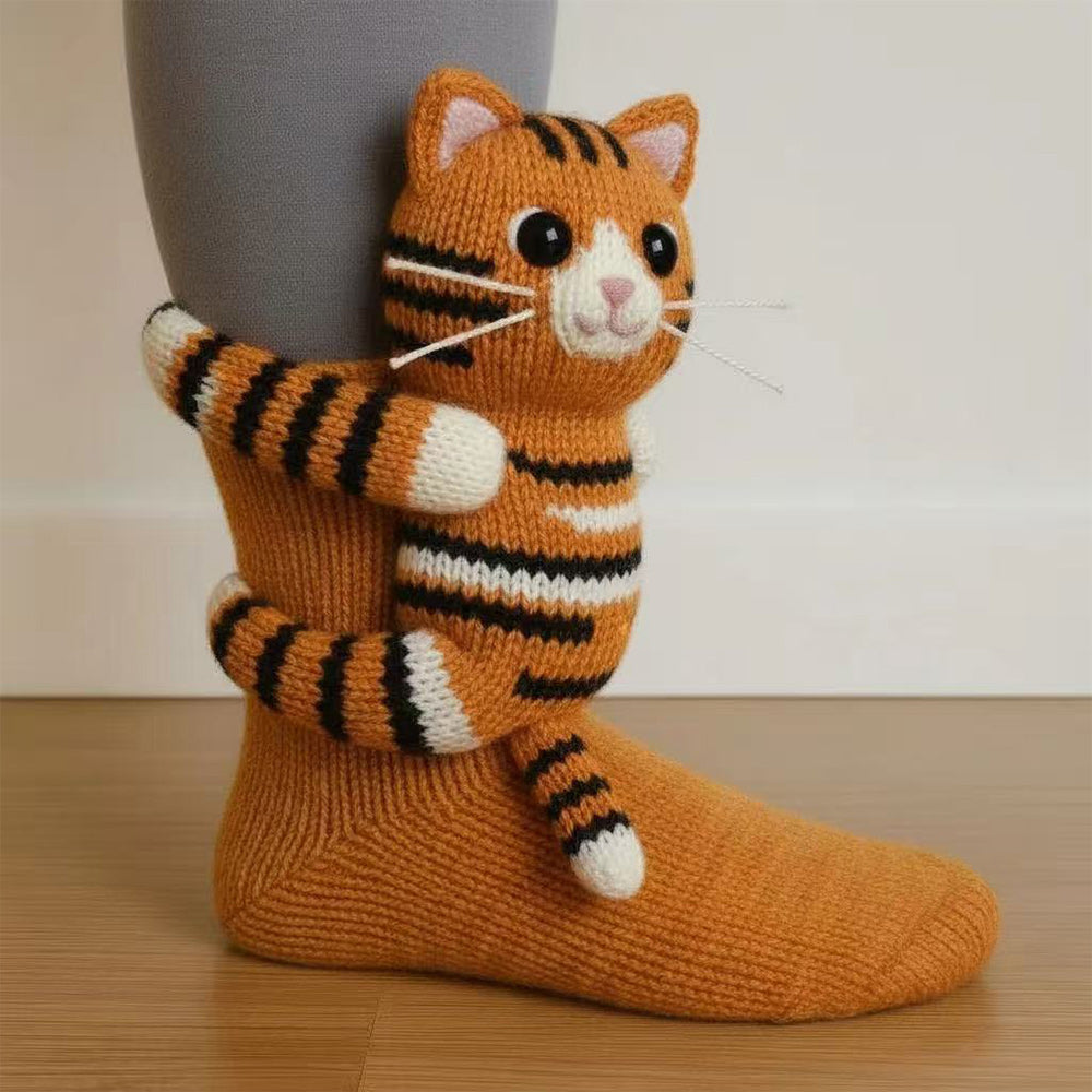 Chaussettes douces en laine pour pieds froids Taille unique unisexe