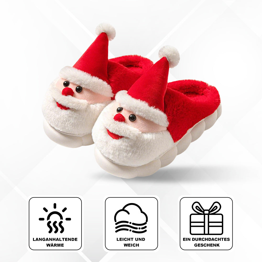 Pantoufles Père Noël Chaudes Moelleuses Festives