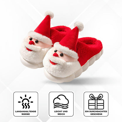 Pantoufles Père Noël Chaudes Moelleuses Festives