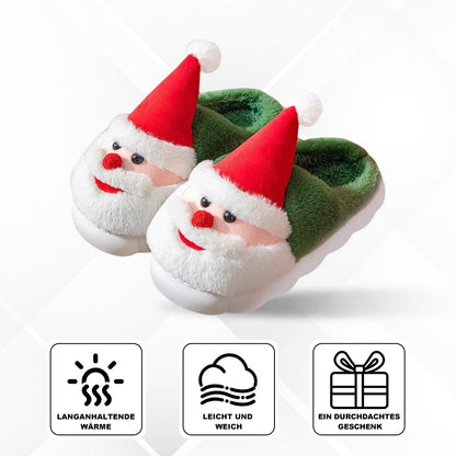Pantoufles Père Noël Chaudes Moelleuses Festives