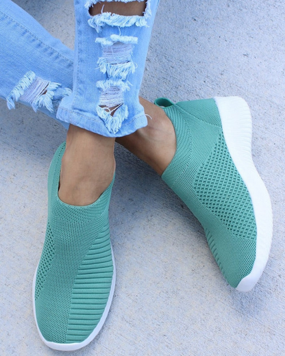 Damen Sneaker Bequem Luftdurchlässig - IdealeKleiden