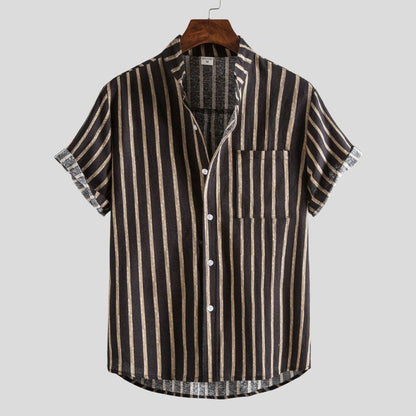 Chemise Homme Décontractée Manches Courtes Imprimée