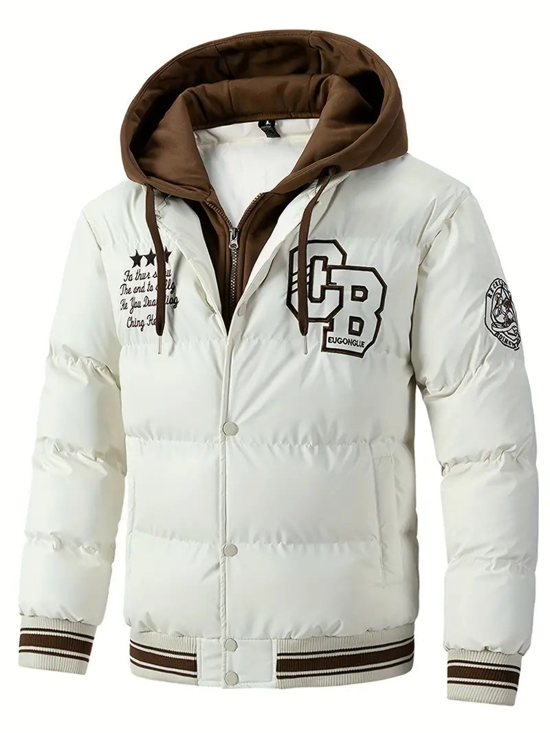 Herrenjacke Kapuze Lässig Sportlich - IdealeKleiden