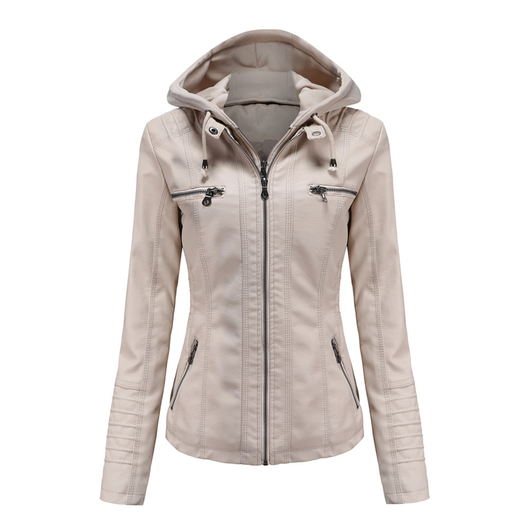 Automne Veste en cuir style tendance pour femme