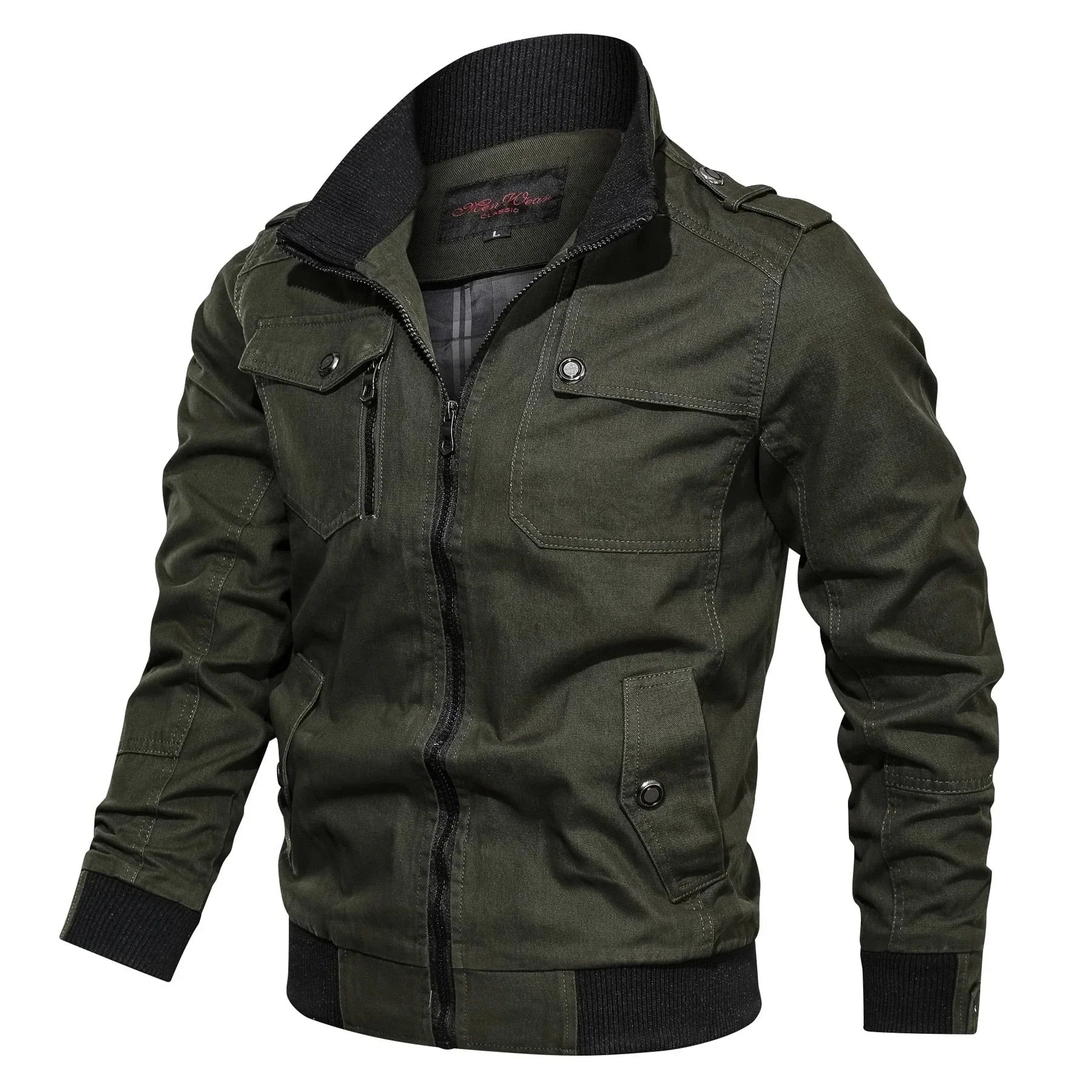Herren Übergangsjacke Klassisch Stehkragen - IdealeKleiden