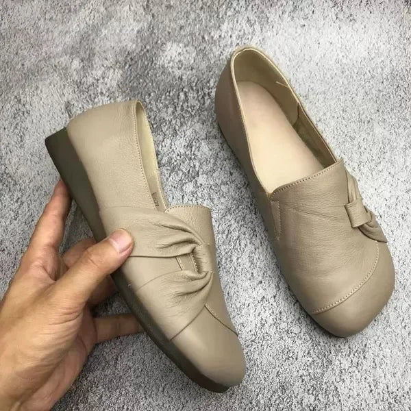 Bottines en cuir noir pour femme