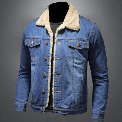 Veste en jean pour homme style italien look designer