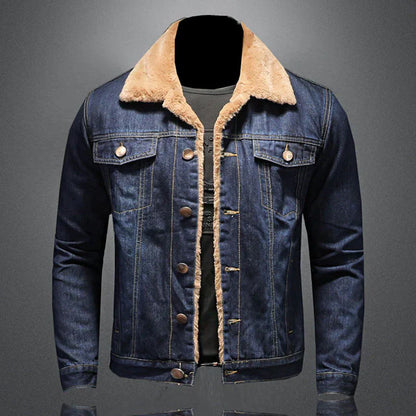 Herren Jeansjacke Italienischer Stil Designer Look - IdealeKleiden
