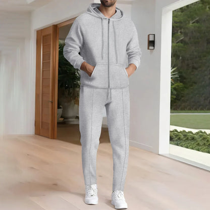 Survêtement de sport pour homme avec capuche, look décontracté