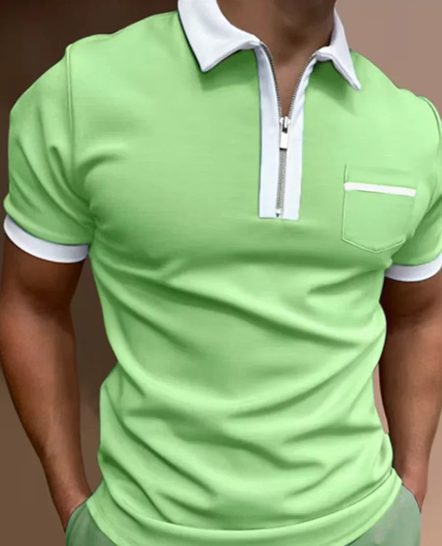 Herren Poloshirt Klassisch Elegant Design - IdealeKleiden
