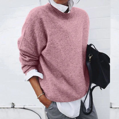 Pull doux pour femmes en coton chaud