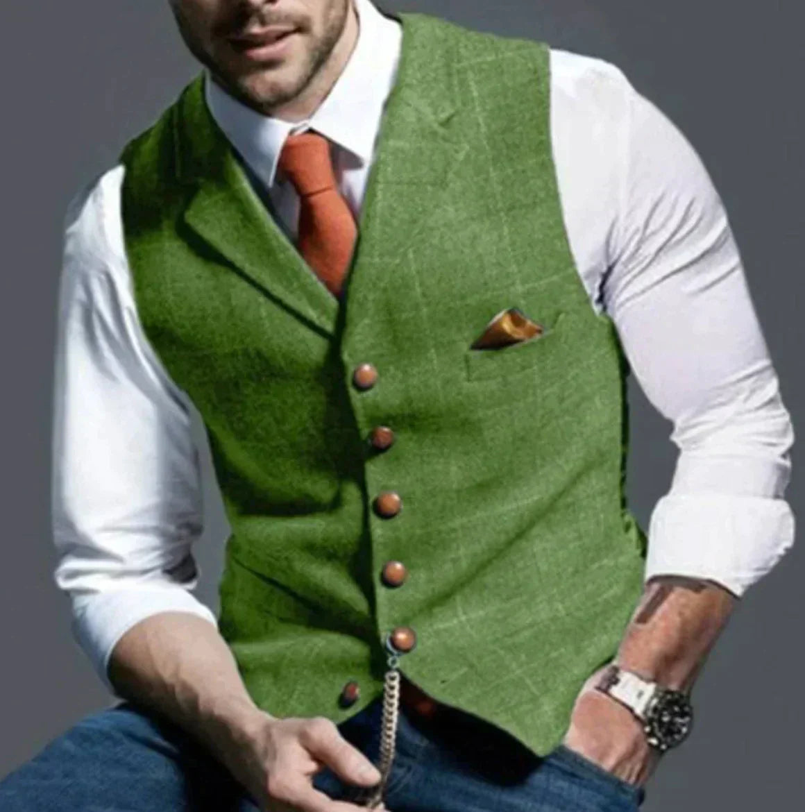 Gilet élégant pour homme Coupe moderne ajustée
