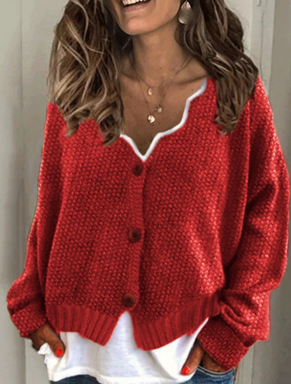 Cardigan décontracté tricoté moderne