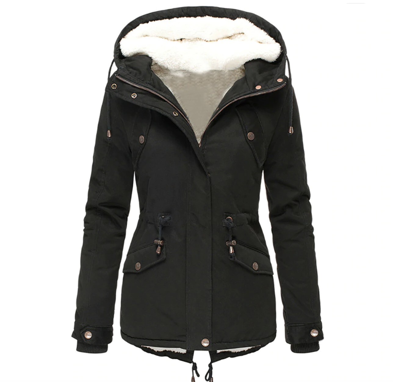 Veste d'automne-hiver pour femme, chaude et confortable