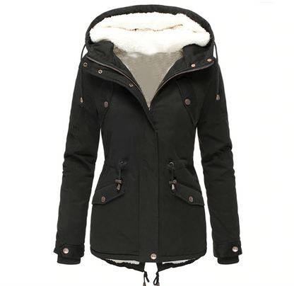 Veste d'automne-hiver pour femme, chaude et confortable