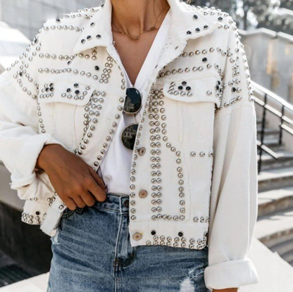 Blouson aviateur matelassé au look vintage