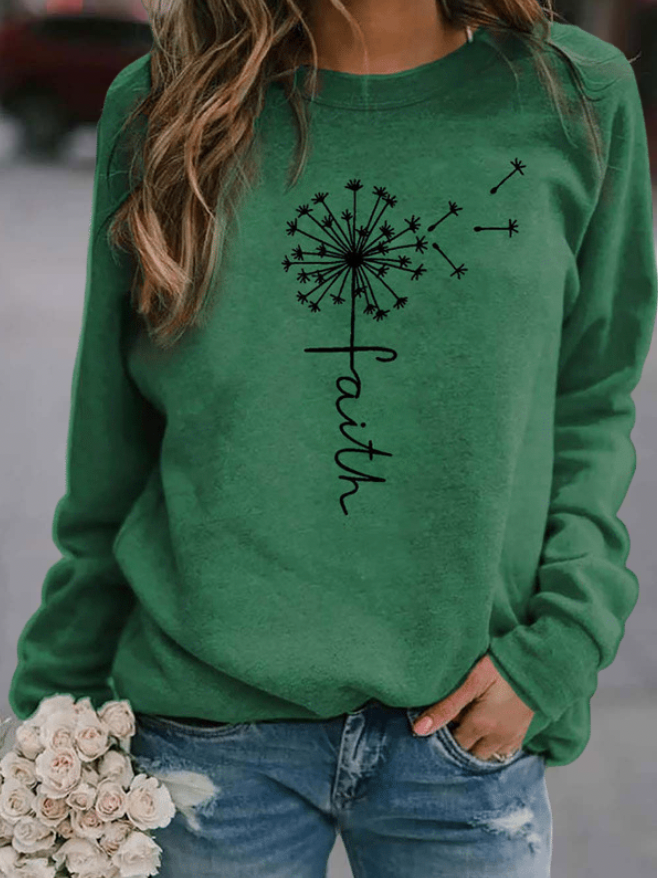 FIONA - Sweat-shirt doux d'hiver à manches longues