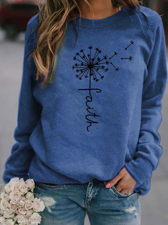 FIONA - Sweat-shirt doux d'hiver à manches longues
