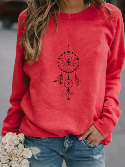 Sweat-shirt doux à manches longues pour l'hiver