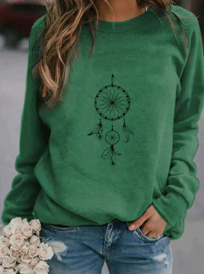 Sweat-shirt doux à manches longues pour l'hiver