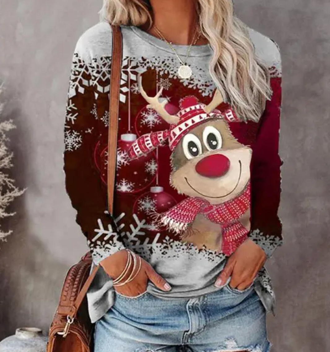 Pull de Noël Confortable Chaud Polaire