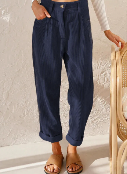 Pantalon de printemps stylé Coupe ajustée élégante