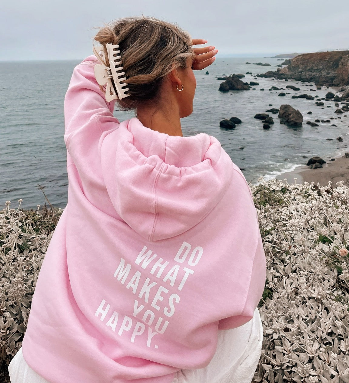 Stylischer Hoodie mit Logo-Druck - IdealeKleiden