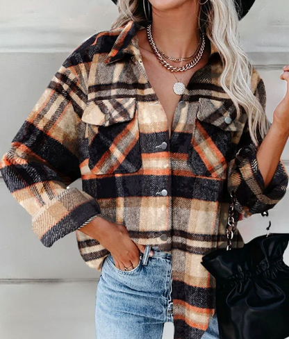 Herbstjacke Damen Stilvoll Warm - IdealeKleiden